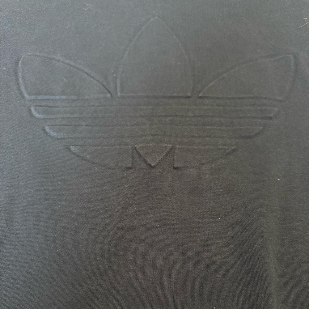 Adidas velvet detail Crewneck sweatshirt M Navy NWOT - Picture 3 of 7